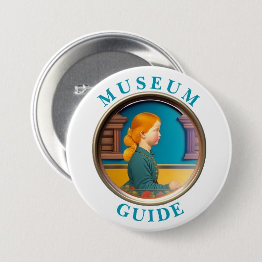 Schaltfläche "Museumstitel" Button (Vorne & Hinten)