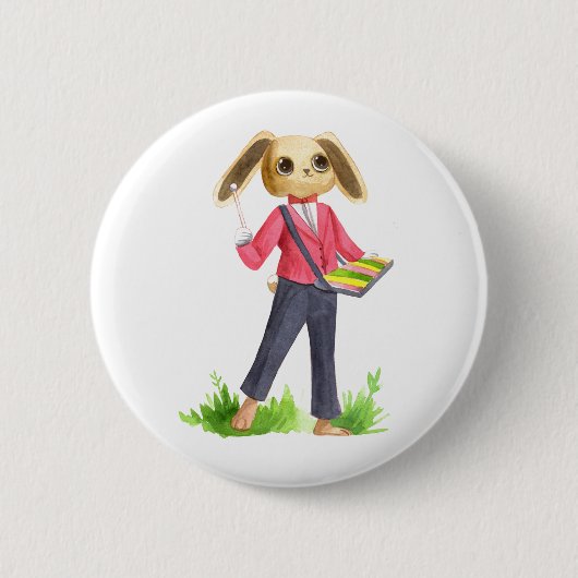 Schaltfläche "Musician Rabbit" Button (Vorderseite)