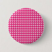 Schaltfläche Muster für Niedliche rosa Herzschläge Button (Vorderseite)