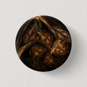 Schaltfläche "Mutter Erde Abstrakte Kunst" (rund) Button