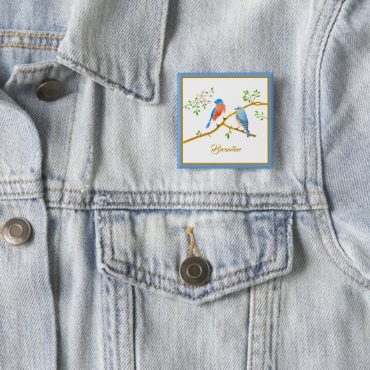 Schaltfläche Name des Blauen Vogelplatzes Button (Beispiel)