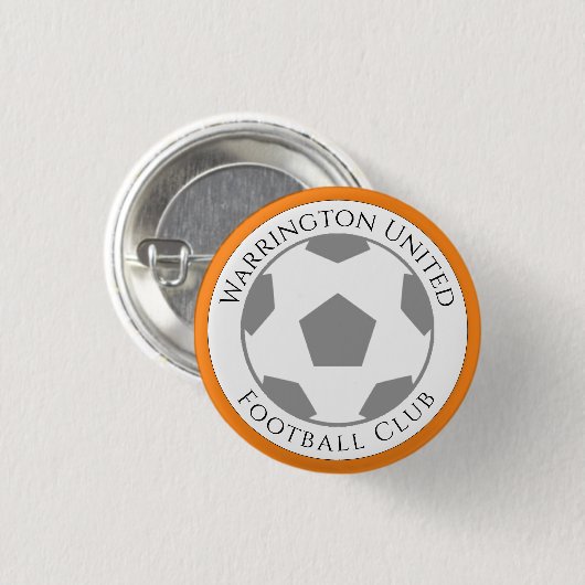 Schaltfläche "Name des Fußballclubs" Button (Vorne & Hinten)