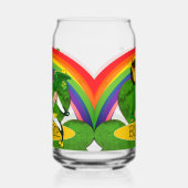 Schaltfläche "Name des Kleeblatts Leprechaun" Dosenglas (Rechts)