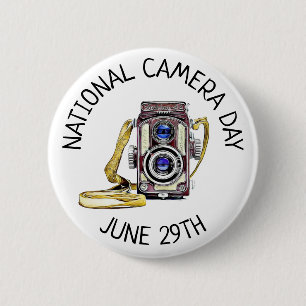 Schaltfläche "National Camera Day 29. Juni Holiday Button