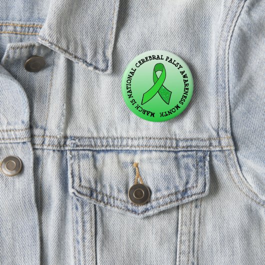 Schaltfläche "National Cerebral Palsy Awareness Mo Button (Beispiel)