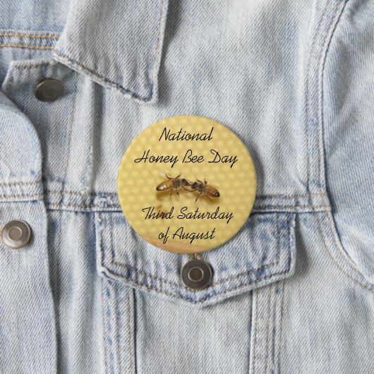 Schaltfläche "National Honey Bee Day" Button (Beispiel)