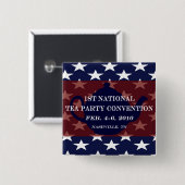 Schaltfläche "National Tee Party Convention" Button (Vorne & Hinten)