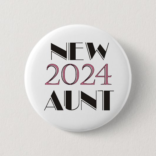 Schaltfläche "Neue Tante" 2024 Button (Vorderseite)