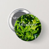 Schaltfläche "Neuer Frühling, Sommergrüne Blätter" Button (Vorne & Hinten)