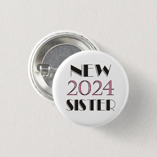 Schaltfläche "Neuer Sister 2024" Button (Vorne & Hinten)