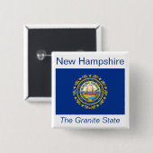 Schaltfläche "Neues Hampshire-Flag" Button (Vorne & Hinten)