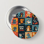 Schaltfläche Neues Jahr Button (Vorne & Hinten)