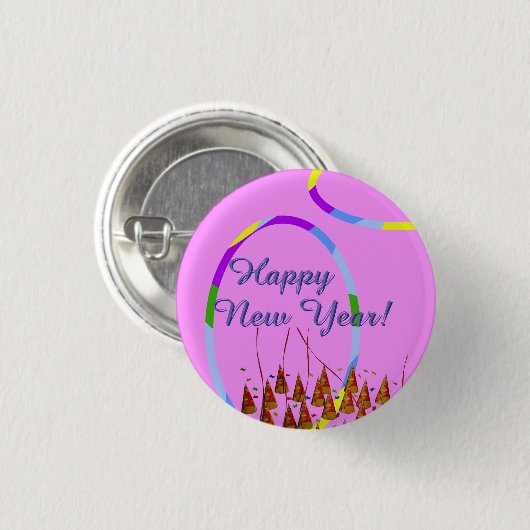 Schaltfläche "Neujahr" Button (Vorne & Hinten)