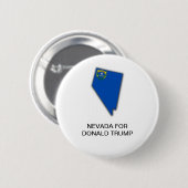 Schaltfläche NEVADA für DONALD TRUMP 2020 Button (Vorne & Hinten)