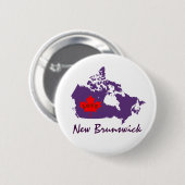 Schaltfläche "New Brunswick Customize Canada Butto Button (Vorne & Hinten)