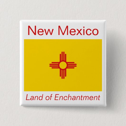 Schaltfläche "New Mexico Flag" Button (Vorderseite)