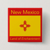 Schaltfläche "New Mexico Flag" Button (Vorderseite)