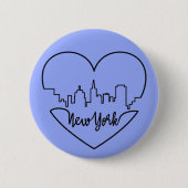 Schaltfläche "New York Heart" Button (Vorderseite)