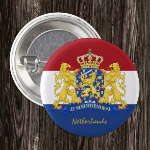 Schaltfläche Niederlande, patriotische niederländi Button