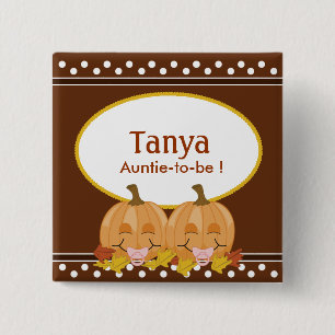 Schaltfläche "niedlich Lil Pumpkins Baby Shootname Button