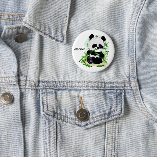 Schaltfläche "niedlich Panda individuelle Name" Button (Beispiel)