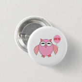 Schaltfläche "niedlich Rosa Liebe" Button (Vorne & Hinten)