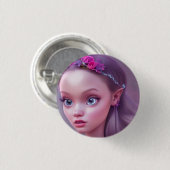 Schaltfläche "niedliche Fairy Princess" Button (Vorne & Hinten)