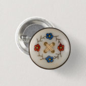 Schaltfläche "niedliche Vintage Nähtaste" Button (Vorne & Hinten)
