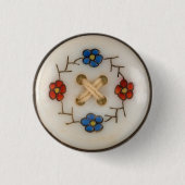 Schaltfläche "niedliche Vintage Nähtaste" Button (Vorderseite)