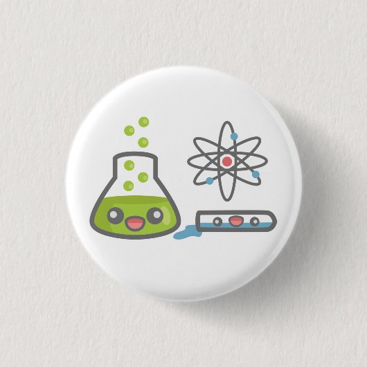Schaltfläche "niedliche Wissenschaftsausrüstung" Button (Vorderseite)