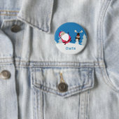 Schaltfläche "niedlicher individuelle Name Santa & Button (Beispiel)