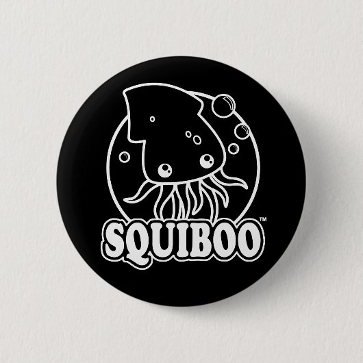 Schaltfläche "niedlicher Tintenfisch" Button (Vorderseite)