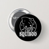 Schaltfläche "niedlicher Tintenfisch" Button (Vorne & Hinten)