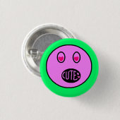 Schaltfläche "niedliches Herz Emoji Pastel Pixel" Button (Vorne & Hinten)