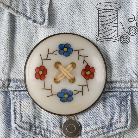 Schaltfläche "niedliches Nähen" Button