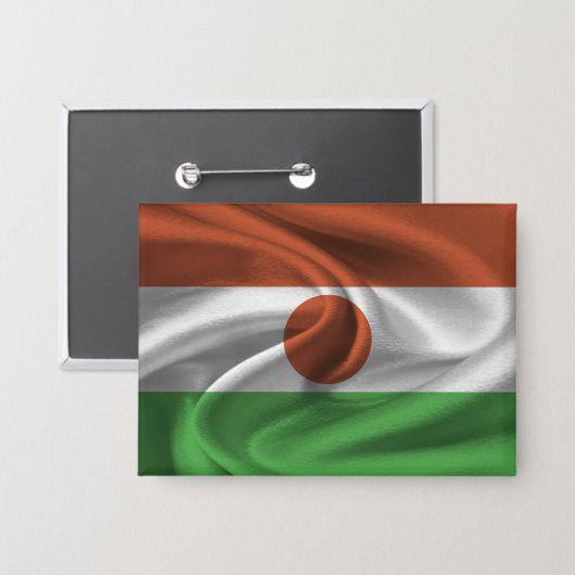 Schaltfläche "Niger Flag" Button (Vorderseite/Rückseite)