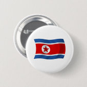 Schaltfläche "Nordkorea" Button (Vorne & Hinten)