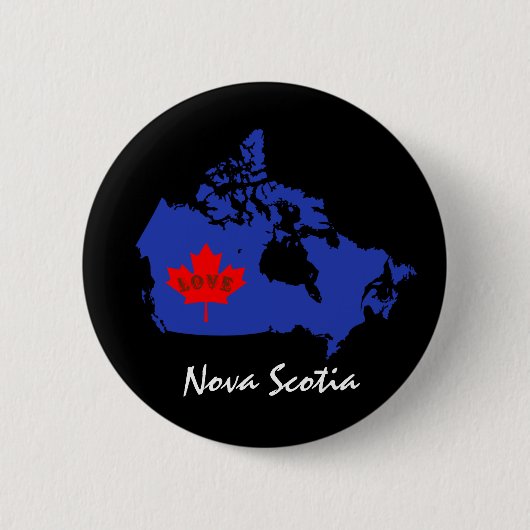 Schaltfläche "Nova Scotia Customizing Canada Butto Button (Vorderseite)