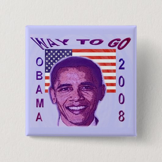 Schaltfläche OBAMA 2008 Button (Vorderseite)