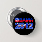 Schaltfläche OBAMA 2012 Button (Vorne & Hinten)