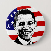 Schaltfläche "Obama American Flag" Button (Vorderseite)