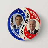 Schaltfläche Obama Biden 2012 Jugate Button (Vorderseite)