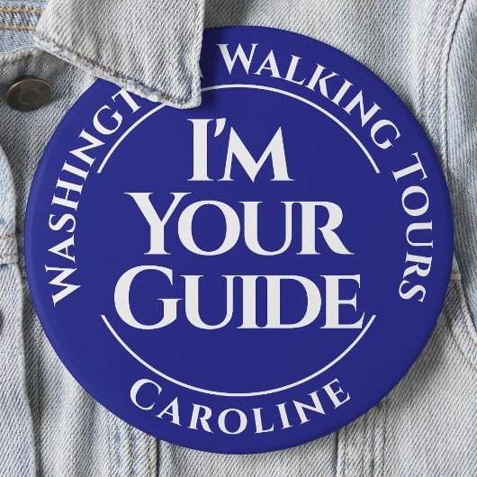 Schaltfläche "offiziell City Tour Guide" (Abzeiche Button