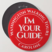 Schaltfläche "offiziell City Tour Guide" (Abzeiche Button (Vorne & Hinten)