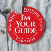 Schaltfläche "offiziell City Tour Guide" (Abzeiche Button (Beispiel)