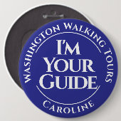 Schaltfläche "offiziell City Tour Guide" (Abzeiche Button (Vorne & Hinten)