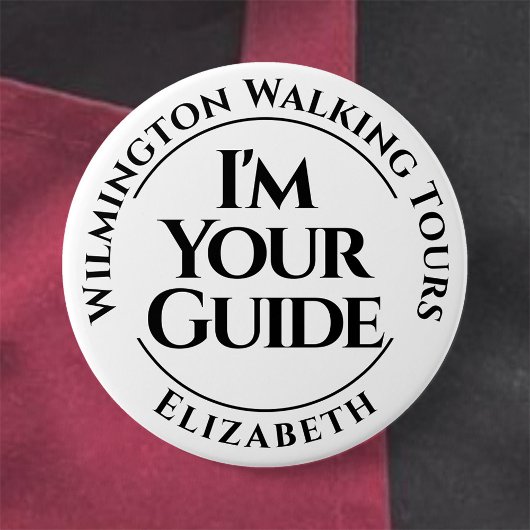 Schaltfläche "offizieller Tour Guide" Abzeichen Button