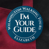 Schaltfläche "offizieller Tour Guide" Abzeichen Button