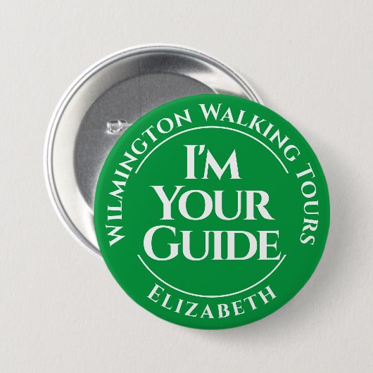 Schaltfläche "offizieller Tour Guide" Abzeichen Button (Vorne & Hinten)