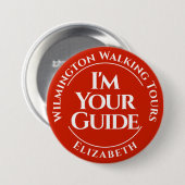 Schaltfläche "offizieller Tour Guide" Abzeichen Button (Vorne & Hinten)